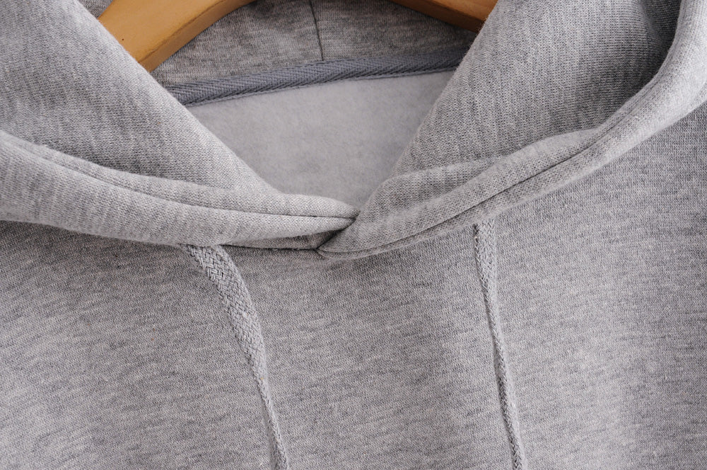 spring Summer Artistic All-Matching Graceful Hooded Hoodie Solid Color