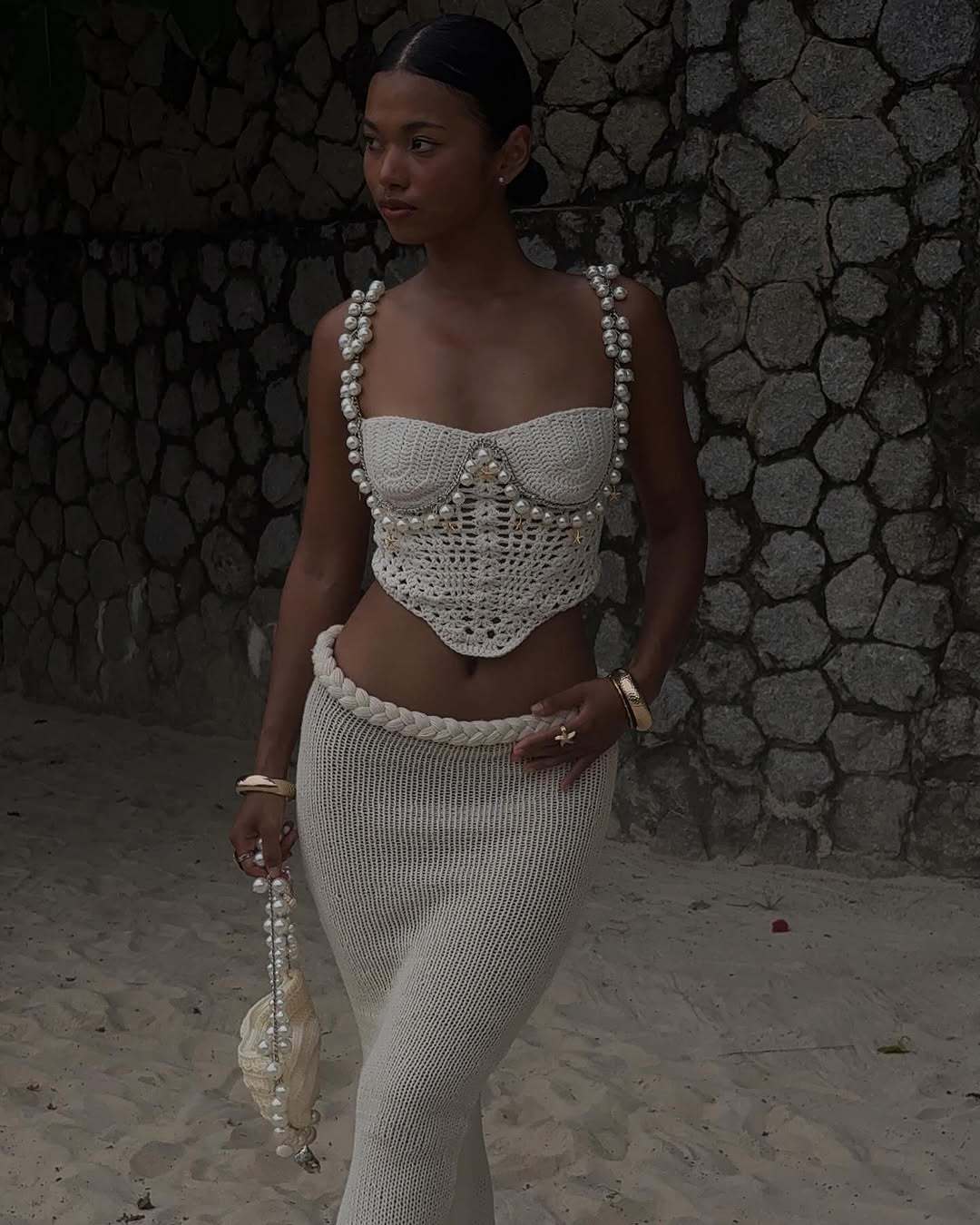 Beige Skirt