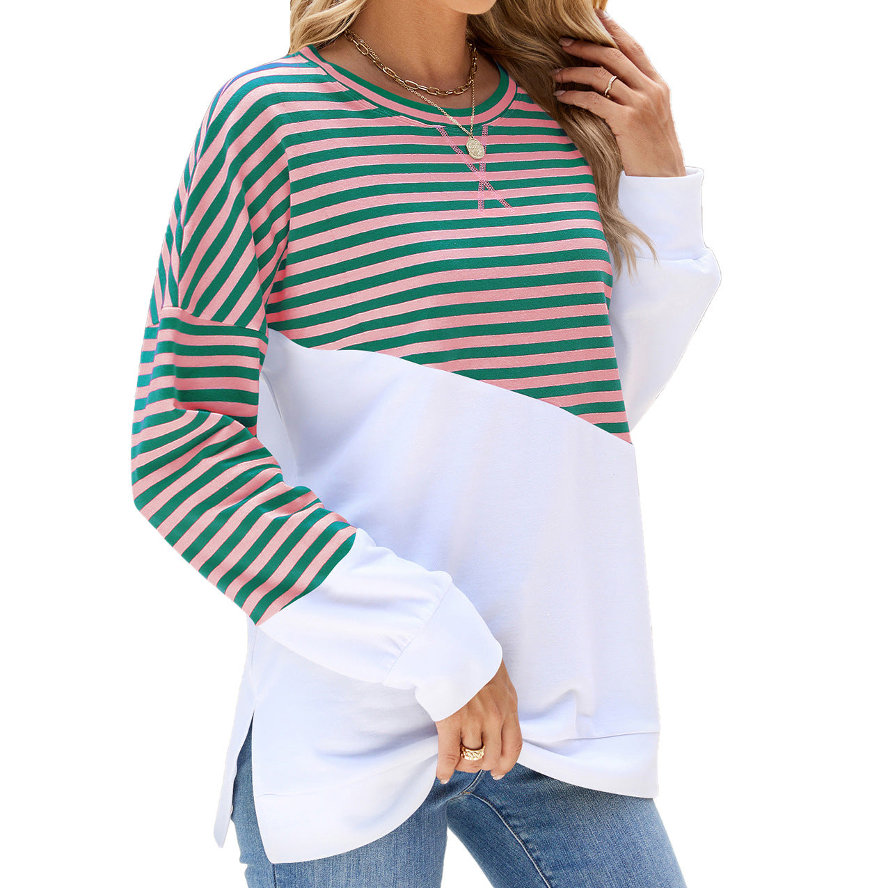 Green Pink Stripes